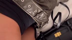 Huge load on leather jacket (James Deen, Swedish_amateur Swedish_amateur)