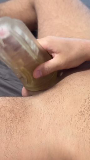 Quick Handjob, Male Moaning, Loud Moaning Orgasm - John Delove