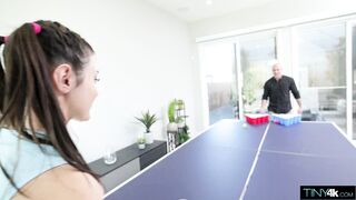 Julia James Gets Her Fuck Hole Filled After Losing A Game Of Pong