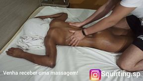 Massage of squirting #10 - 23 year old black girl part 1
