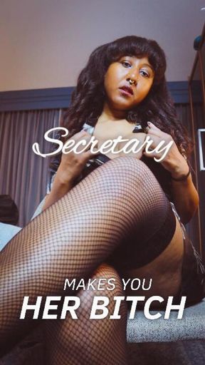 POV:Secretary Makes you her Bitch