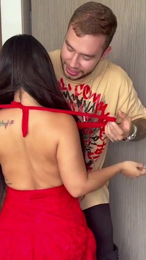 TikTok challenges With my best friend he makes me end up fucking him and making him cum in my mouth   Clip 1