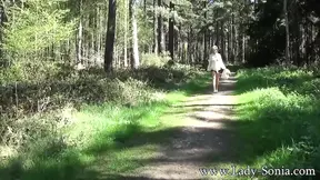 Lady Sonia Nylons and Heels in the Woods