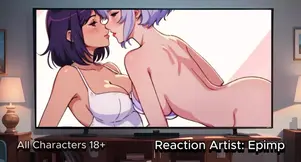 Two hot anime babes make each other cream