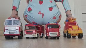 Fire Truck Toy Ride Collection – Butt Riding Fantasy Session