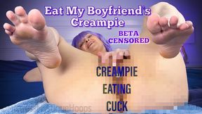 Eat My Boyfriends Creampie BETA CENSORED Captions - She fingers her boyfriend's creampie into her pussy and then has you cuck lick it off her fingers! - Femdom POV, Female Domination, Humiliation, Tease & Denial with Mistress Mystique Hoops - MP4