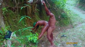 Hot milf enjoys big fat cock on the village road