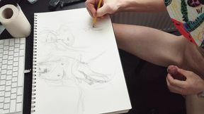 I got Horny when i was drawing pussy..