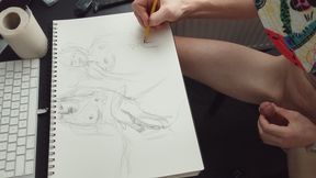 I got Horny when i was drawing pussy..
