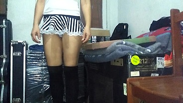 Castigando el culito de mi sexy perrita