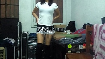 Castigando el culito de mi sexy perrita