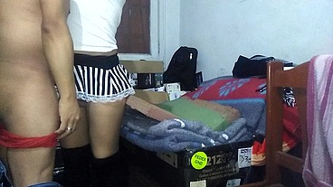 Castigando el culito de mi sexy perrita