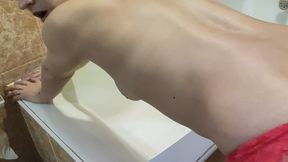 Oral Sex in Bathroom with a Snow Girl