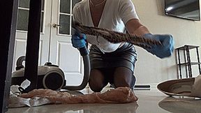 cleaning the workplace