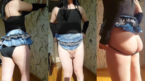 bubble butt cheerleader femboy under the sunshine sweet soft blonde