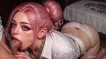 While we watched some random channel she pulled her robe open and took every inch.[AI]