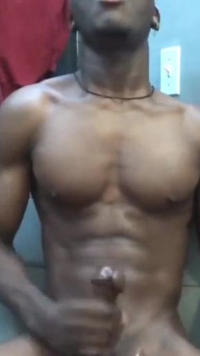 Wanking in the Work Toilet Cumming Hard