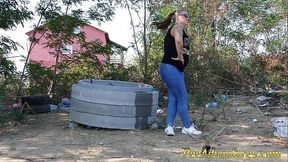 Exercising outside in the morning made me empty my bladder quickly