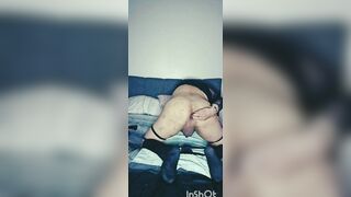 Crossdresser pounds her hole