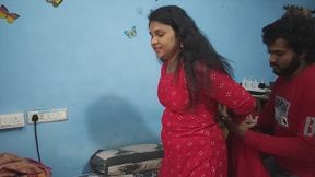 Indian Stepsister Tied Up for BDSM Blowjob & Hard Doggy Fuck