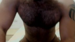 Hairy Johan Dwight Jerks Off and Cums