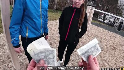 HUNT4K. Hot athlete was picked up on the street and fucked in front of her BF in stranger's car