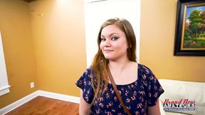 lauren petite curvy brunette coed sloopy deepthroat hard anal swallow!