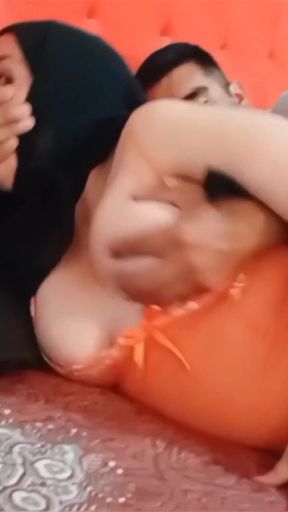 Stunning moment from &quot;Good morning, stepmother, let&#039;s fuck. The cuckold has already left. Muslim stepmother in hijab.&quot;