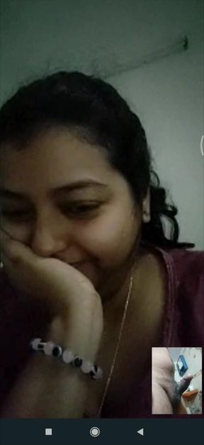 Fat horny indian girl enjoying dick masturbation on webcam