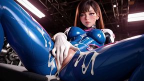 d.va got fucked by a big black cock while working out at the gym [ai]