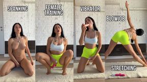 Female Training: Spanking, Stretching, Toys & Obedience