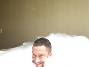 Lawrence London in the bath