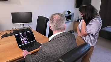 Boss finds out about my sexy side hustle and I need to use my oral skills to avoid a disciplinary!