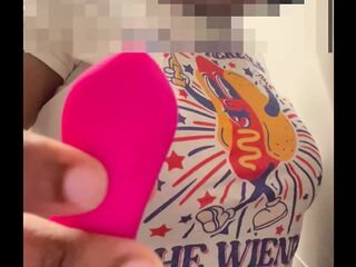 Using A Mini Vibrator To EXPLODE Like The Fireworks On The 4th Of July!
