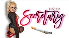 Saucy Secretary Smoking