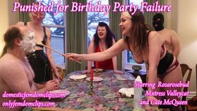 Punished for Birthday Party Failure