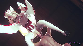 Yaoi Femboy 3D - Kitsune Femboy Annalingus - Japanese Asian manga anime game porn gay Animation