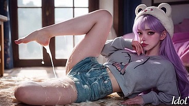 Korean girls loves anime, but most of all sex! [AI]