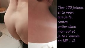 98 tu te souviens du gros gode noir ? le voici dans mon cul