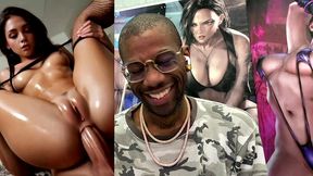 fat ass tight pussy slut gets anal fucked from behind, ai generated