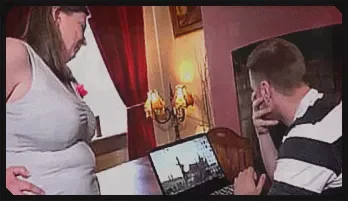 50-Year-Old BBW Stepmom Caught Watching Stepson's Mature Content