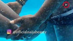 Wet and wild pool party with ogaban and beauty