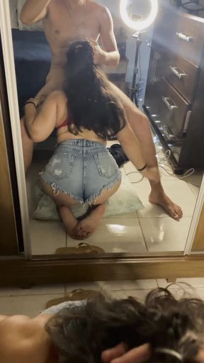 Debora Mendes gives an intense blowjob to Wellington Ribeiro, rides the big cock and finishes on all fours. Complete&hellip;   Clip 3