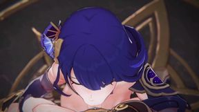 Genshin Impact - Raiden Shogun and Aether Passionate Sex Scene - Sweet Moaning - 3D Hentai Animation
