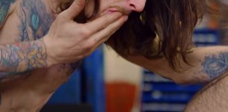 Twink plays erotic with the hairy mechanic in serious gay kinks