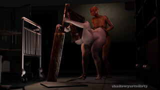 Female Pyramid head getting fucked by Futanari Nurse Silent Hill