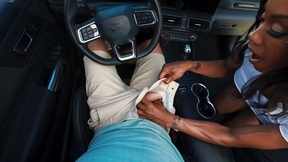 Horny ebony Leilani Li gets anally fucked inside and outside the house