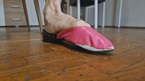 Alanna Tore Her Flats By Toe Wiggling