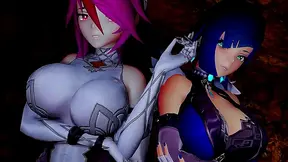 Fangirl Cosplayer Seduces Hero with Hot Blowjob in Steamy Hentai Action