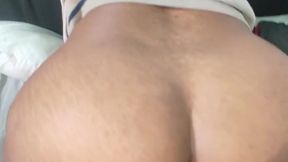 Look at how she opens her huge ass so he can put his cock in her harder